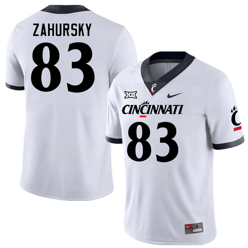 Cincinnati Bearcats #83 Devyn Zahursky College Football Jerseys Stitched-White